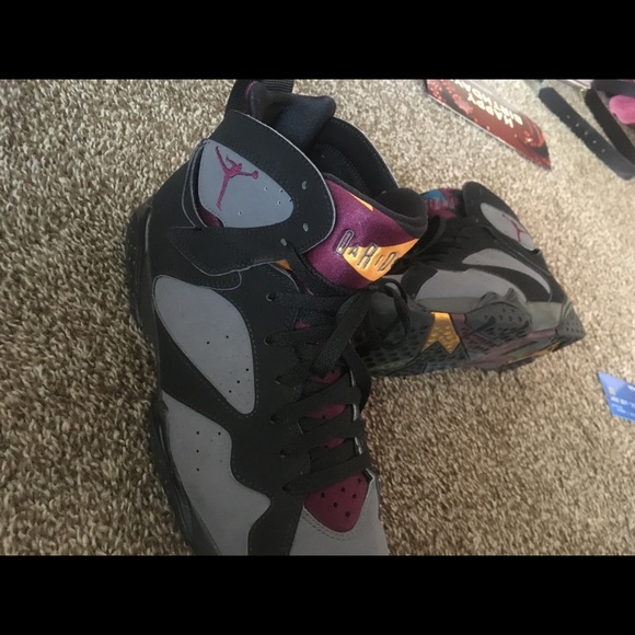 Air Jordan 7 Retro Gray And Burgundy 